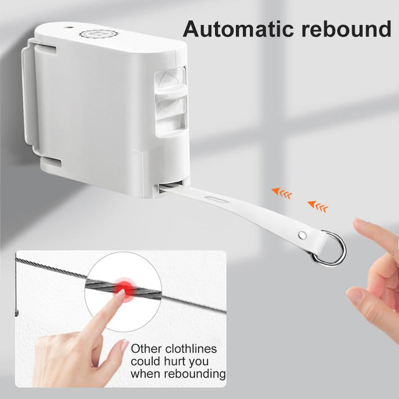Glue-Free Indoor Invisible Clothesline