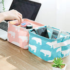 Foldable Cotton Fabric Storage Basket