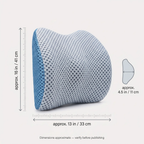 Lumbar Support Pillow CoreComfort – Orthopedic Memory Foam Back Cushion for Healthy Posture