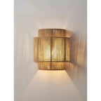 Modern Braided Rattan Wall Lamp