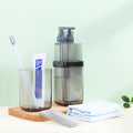 8-in-1 Portable Sub-Bottle, with 2 Cups, 2 Travel Bottles, Soft Toothbrush, Foldable Comb, Toothpaste & Towel