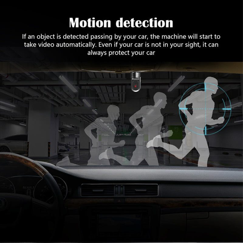 1080P HD Mini ADAS Dashcam with 360° Rotating Function