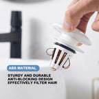 Ceramic Sink Pop-Up Bounce Drain