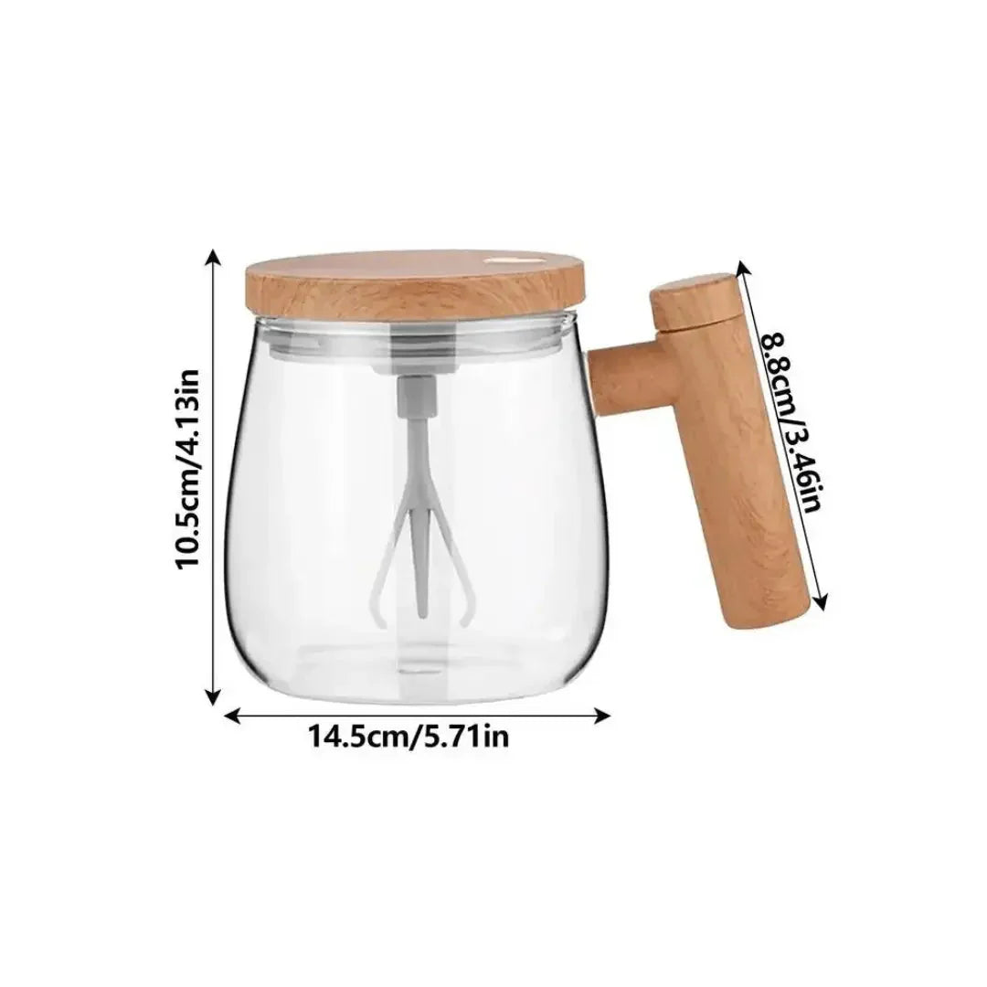 Intelligent Mug – Self-Stirring Cup with Wood Design