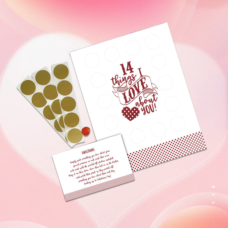 Valentine's Scratching Advent "14 Things I Love About You!"