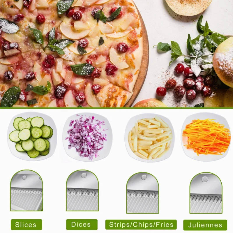 Adjustable safe vegetable slicer