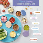 Airtight Stainless Steel Sauce Containers (Set of 6)