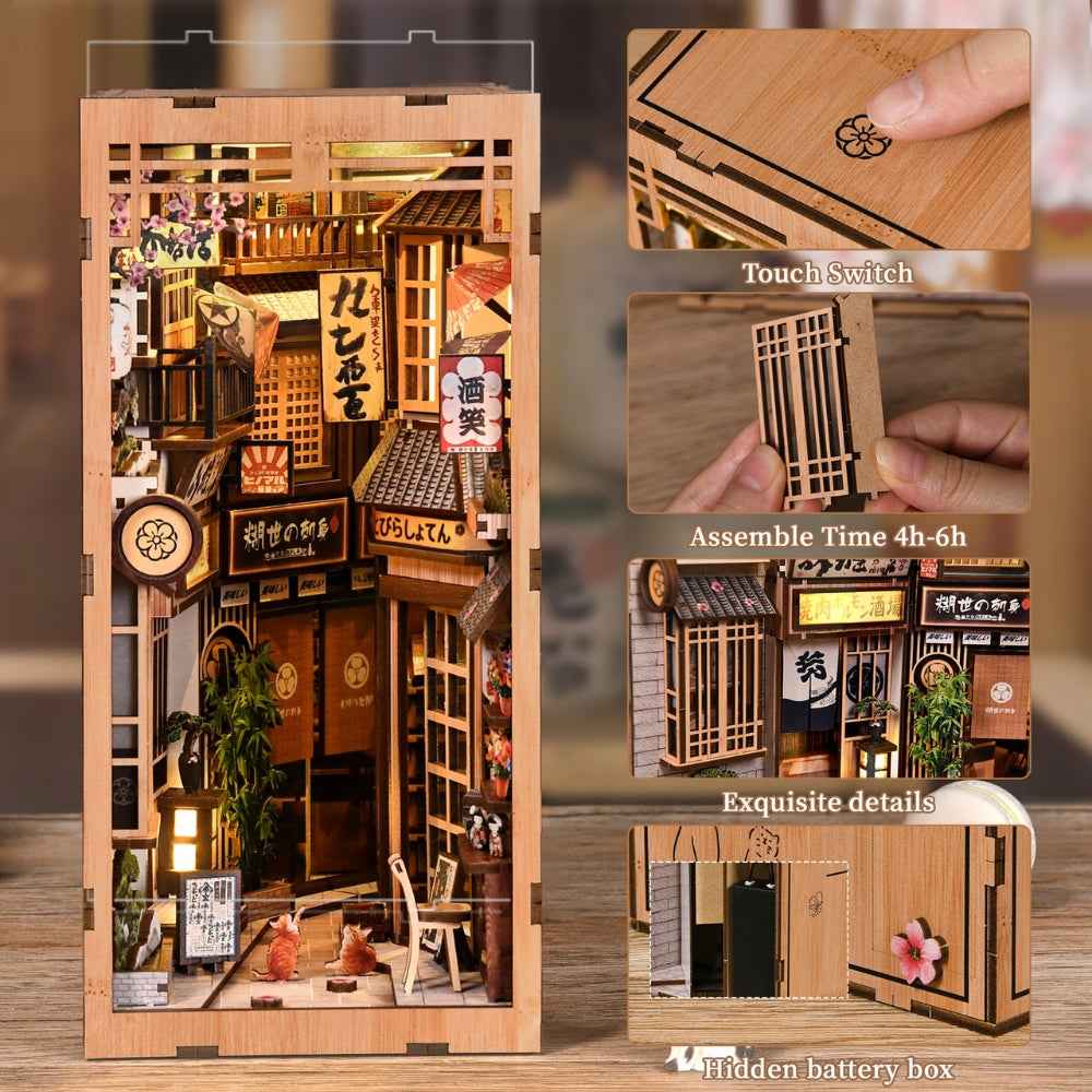 The Alley Waiting for the Cat DIY Book Nook Kit