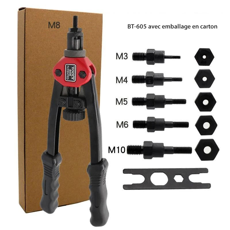Kit tool for automatic rivets