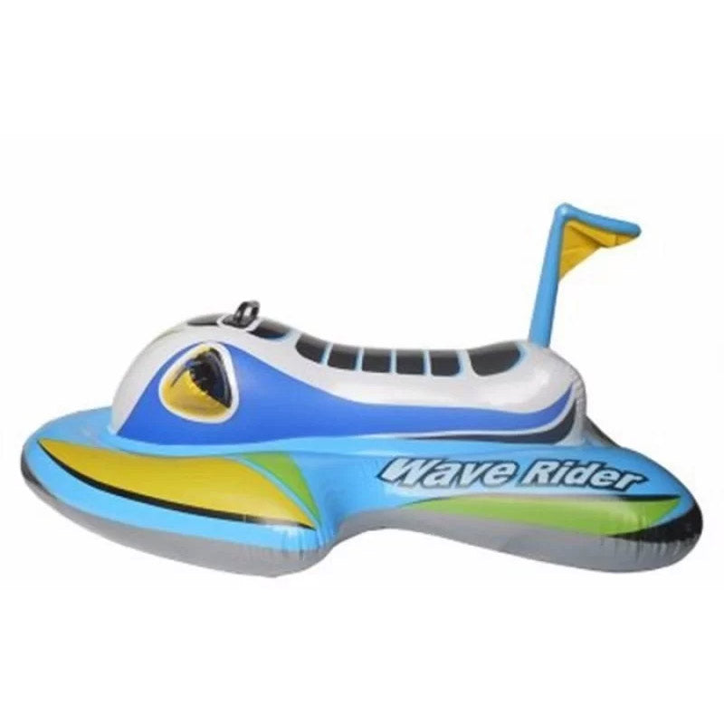 Inflatable Jet Ski Pool Float for Kids, Leak-Proof PVC Design
