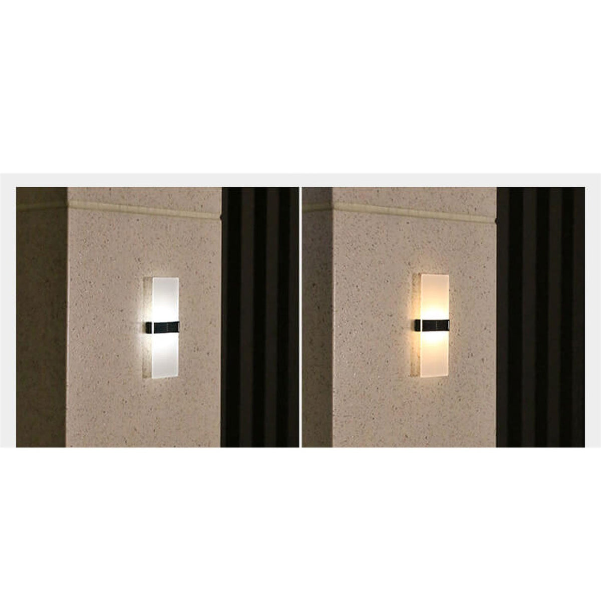 LumaZen Solar LED Wall Lamp | Weatherproof | Solar Powered Outdoor Lighting | Garden & Patio Decor