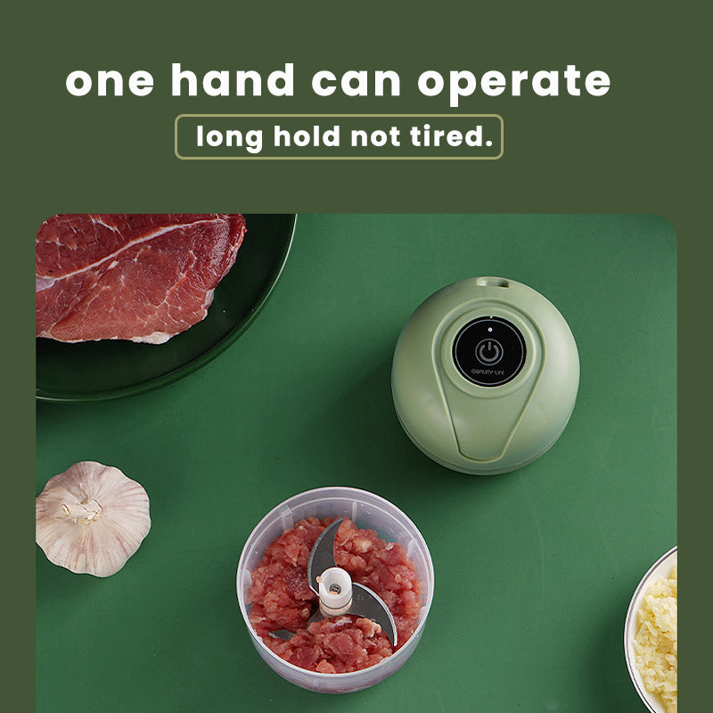 USB rechargeable electric garlic mill