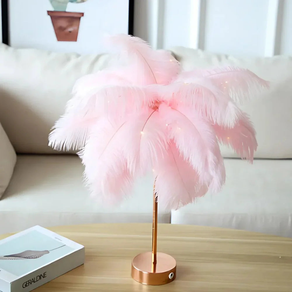 Atmospheric Feather Palm Tree Lamp - LumaPalm