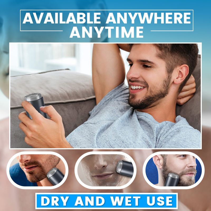 Compact, washable electric razor