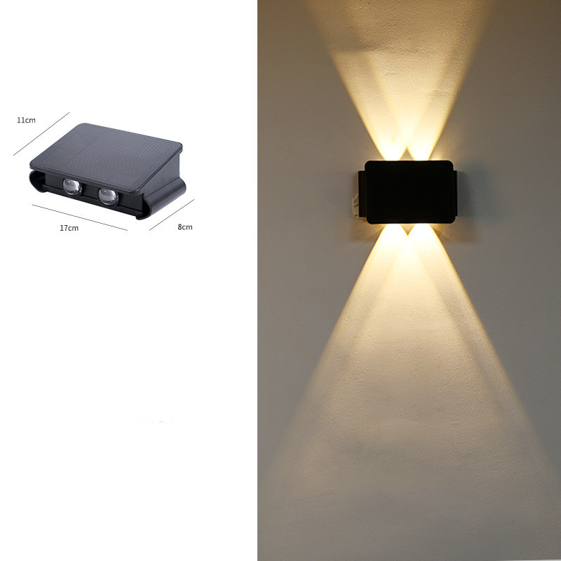 Modern LED outdoor wall light with up & down light – Waterproof wall lamp for house facade and entrance area