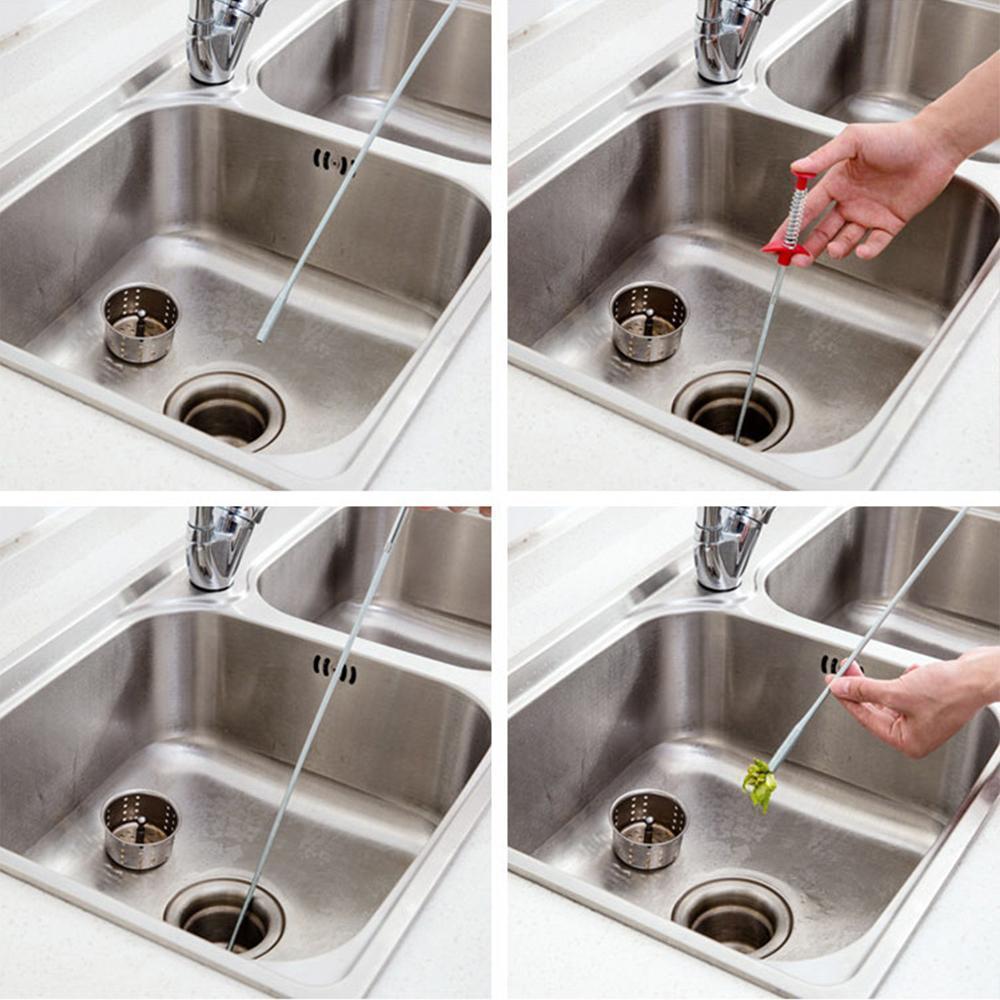 Kitchen sink drain cleaning hooks (2 pieces)