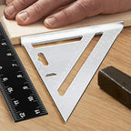 Aluminum alloy triangle and square ruler