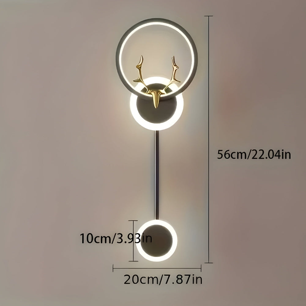 Elegant double wall light for minimalist and atmospheric lighting at home