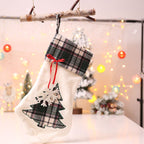 Checked Christmas Socks