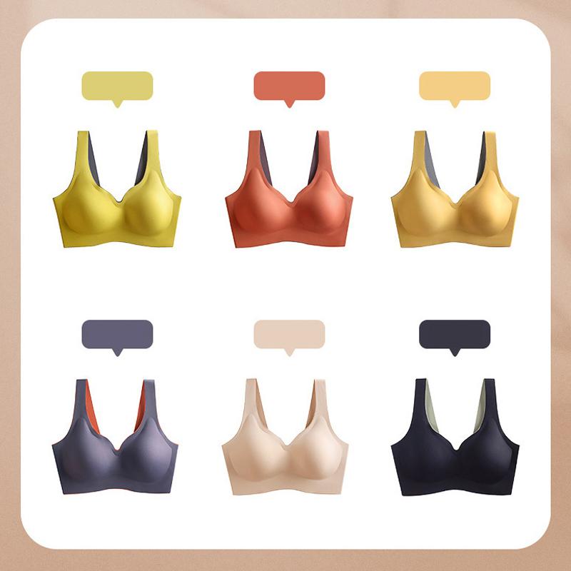 Latex seamless Push-Up bra
