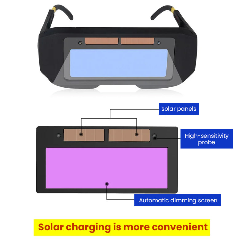 Automatic variable photoelectric welding glasses