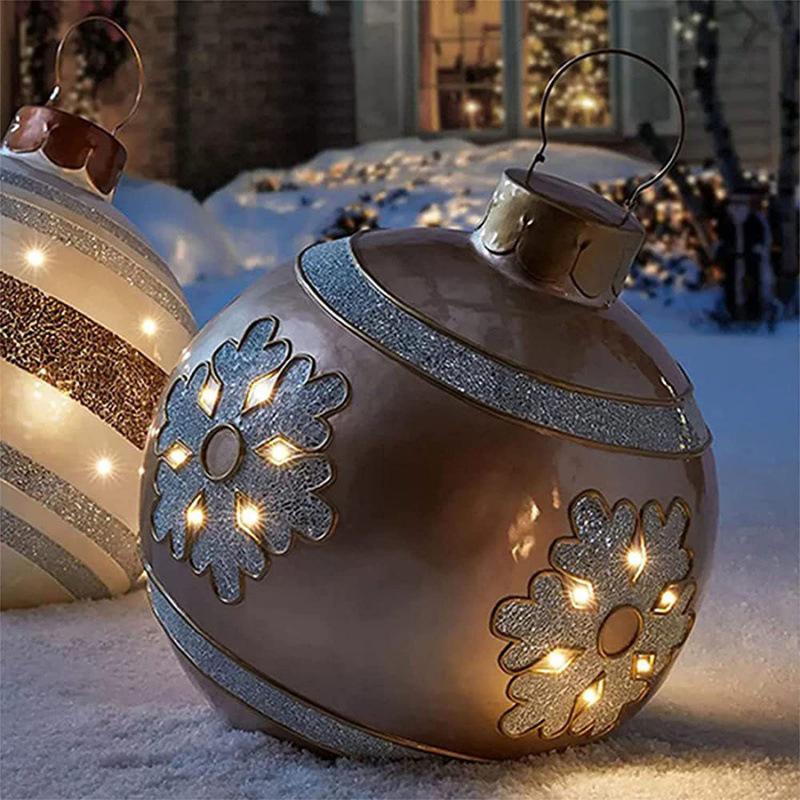 Inflatable Christmas decoration ball for outdoor use