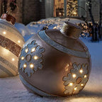 Inflatable Christmas decoration ball for outdoor use