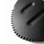 Manual Lawn Edger with Crescent Serrated Blade and Built-In Footrest for Beds