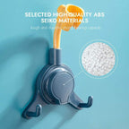 Shower shelf with hooks