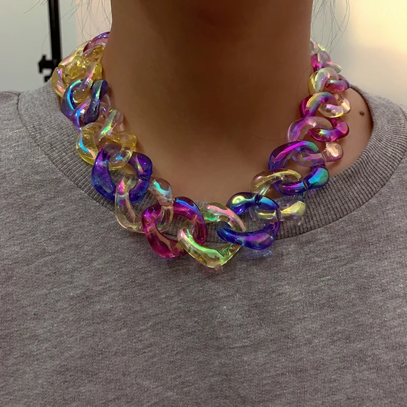 Temperament Exaggerated Candy Color Necklace