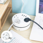 Universal storage round power strip