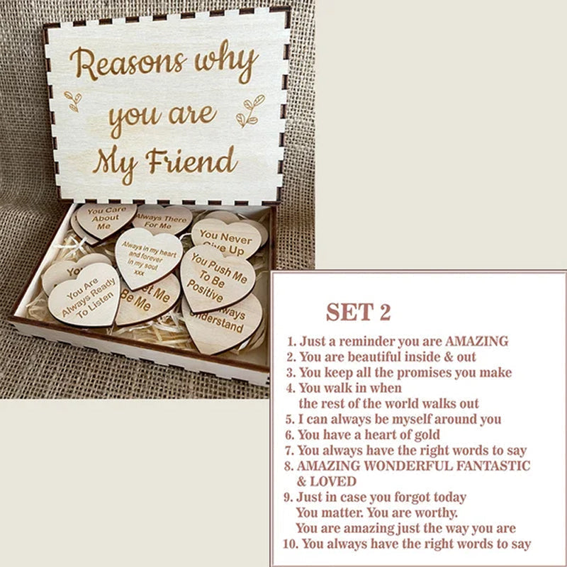 "Reasons why you are my friend" Friendship gift
