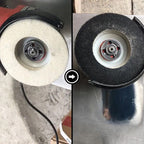 Polishing disc made of wool