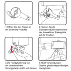 Hook for car seats with phone holder