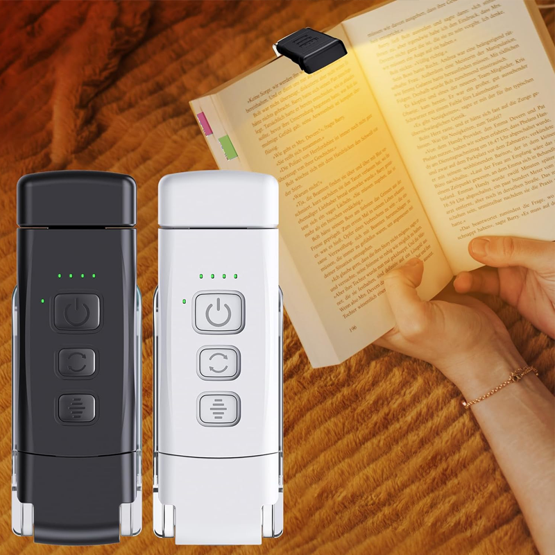 Portable LED reading light to clip on