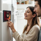 Music refrigerator magnet with adjustable volume