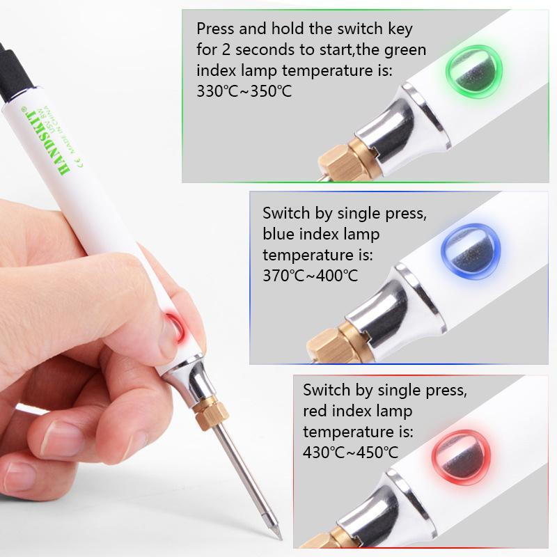 USB portable electric soldering iron set