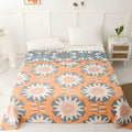 Windmill Flower Patterns Cotton Blanket