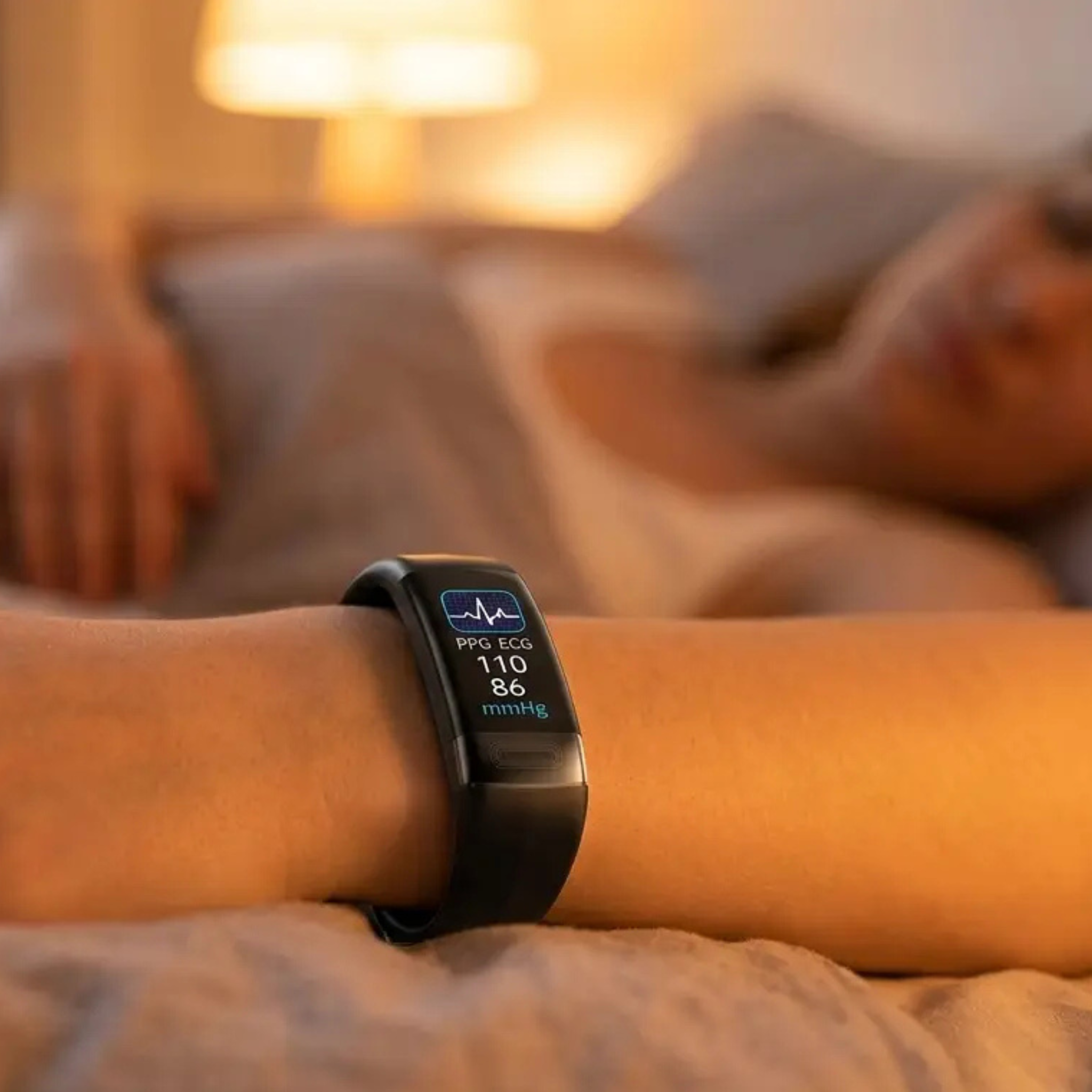 Smart Bracelet Blood Pressure Monitor EKG, Heart Rate, Oxygen Saturation & Sleep Tracker FDA Approved