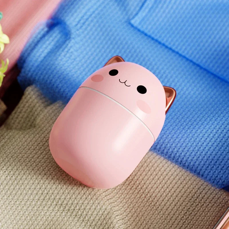 Cute Cat Room Humidifier and Aroma Oil Diffuser