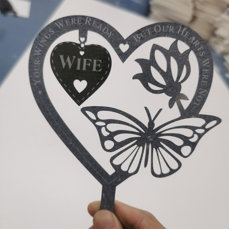 Memorial Gift Butterfly Ornament - Garden Memorial Plaque