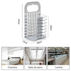 Collapsible laundry basket household