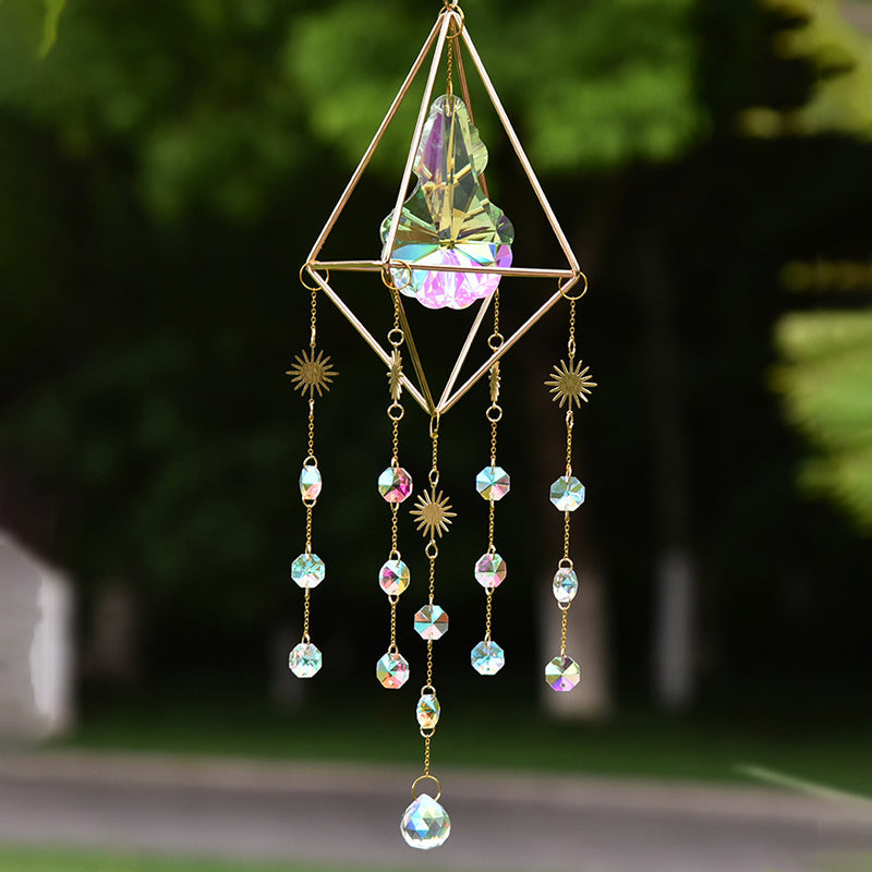 Geometric prism sun catcher