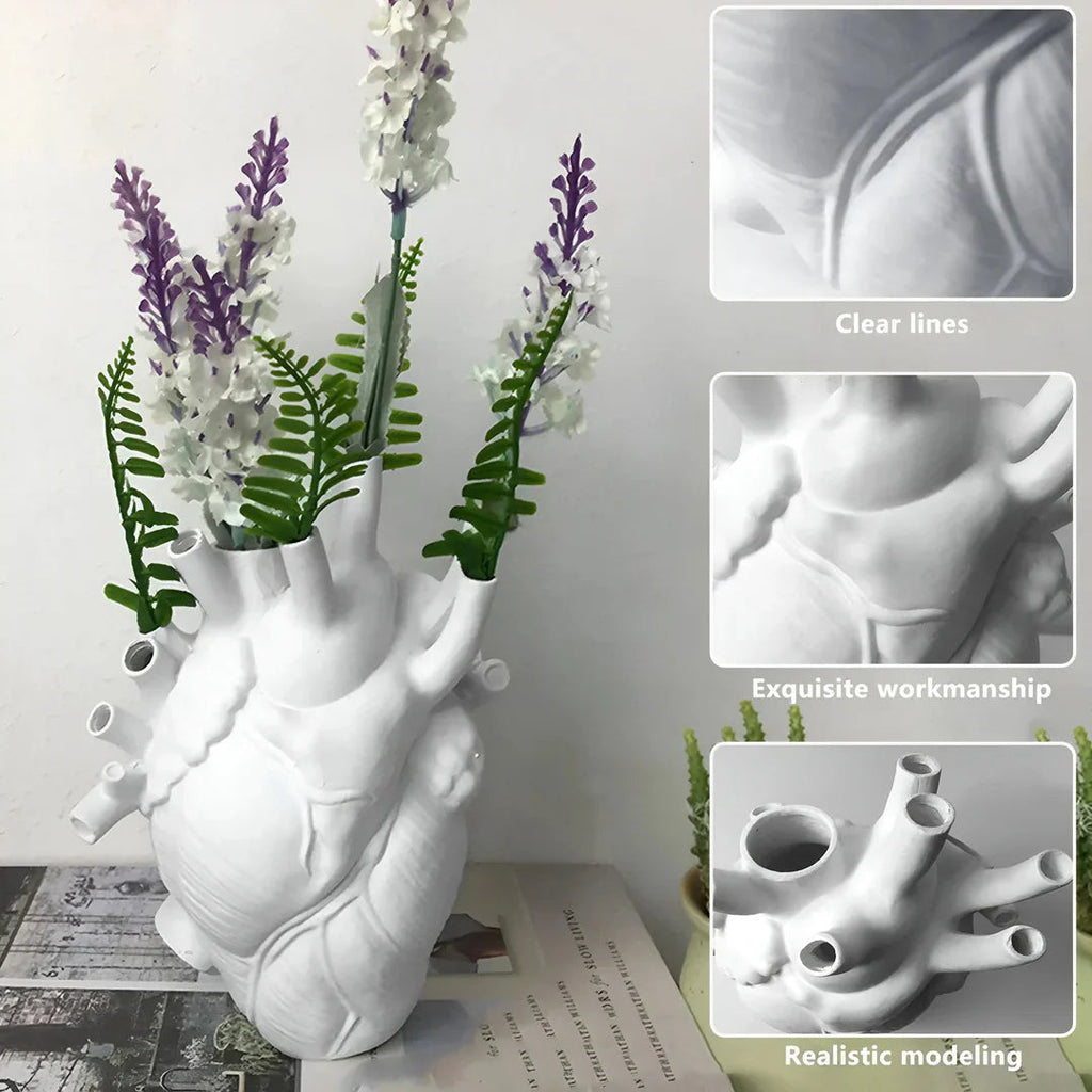Greek inspired heart vase