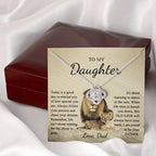 To my daughter dear knot necklace
