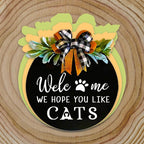 Wood Welcome Sign with Animals