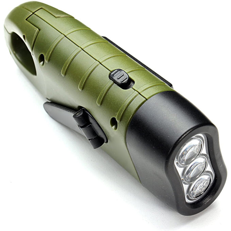 Handcrank Solar-powered Flashlight