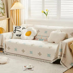 Meringue Chenille Geometry Sofa Cover