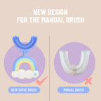 Children's Rainbow U-shaped Toothbrush