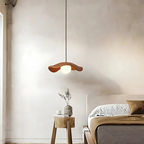 Wabi-Sabi Metal Pendant Lamp with Warm G9 LED Light